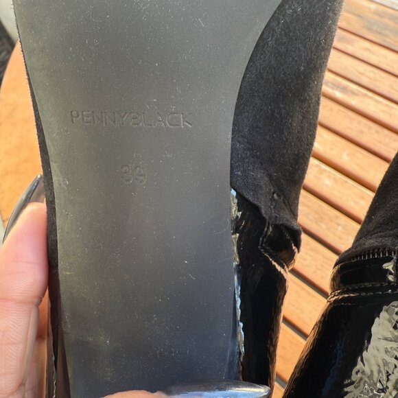 PennyBlack Suede & Leather Pointed Toe Ankle Booties Size 39 - Picture 7 of 8